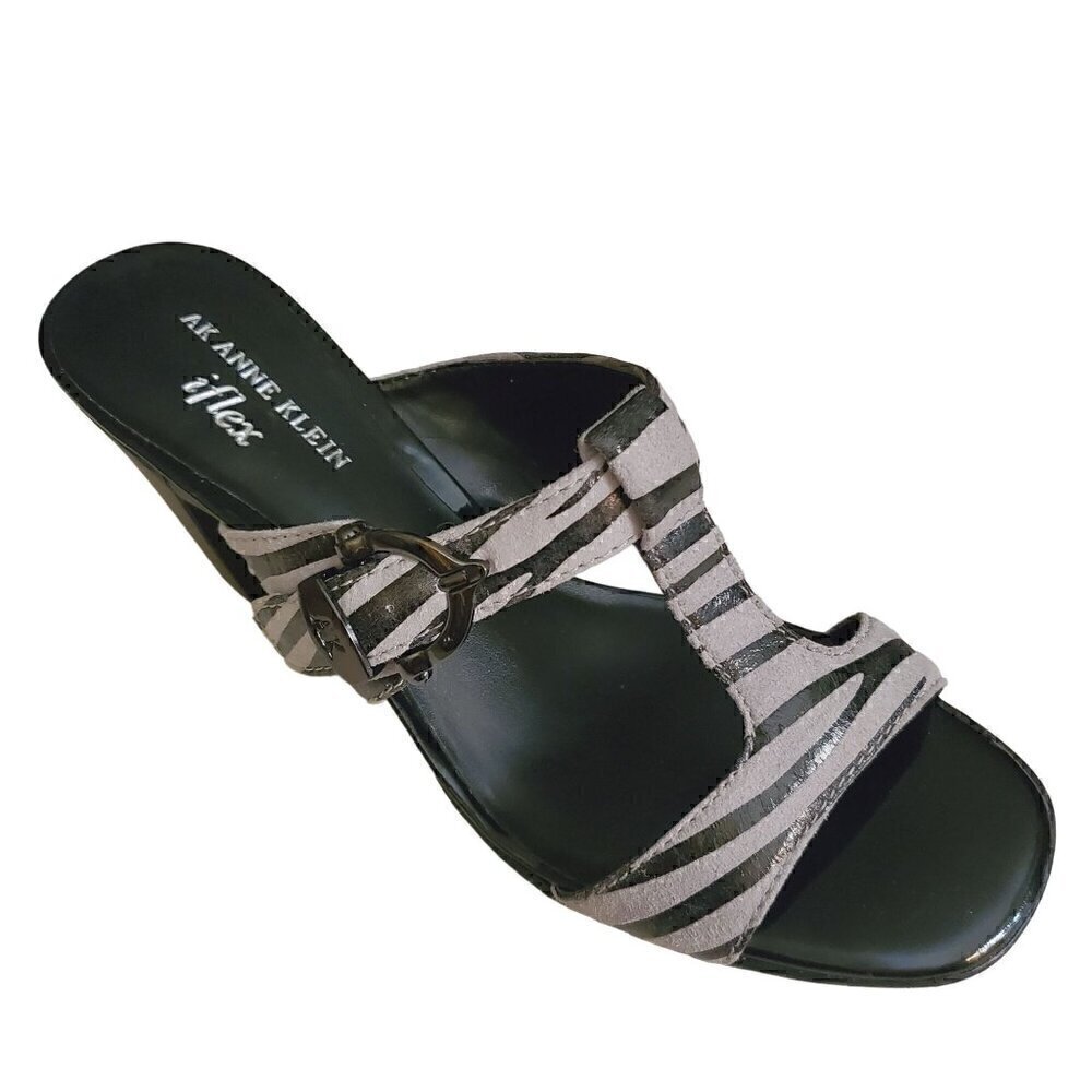 Anne Klein Animal Print Slingback Heels NIB